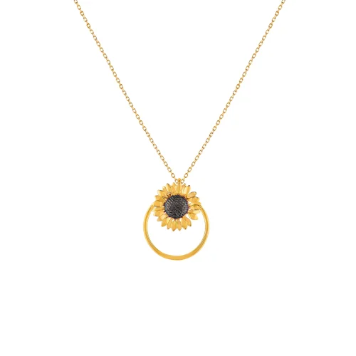 Ezra Baghaki Jewellery - Circle Sunflower Necklace