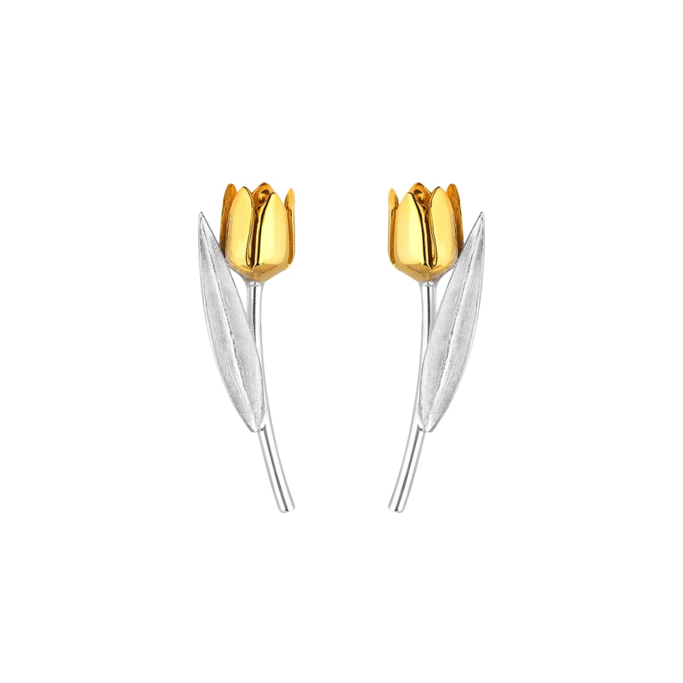 Ezra Baghaki Jewellery - Yellow Tulip Earring