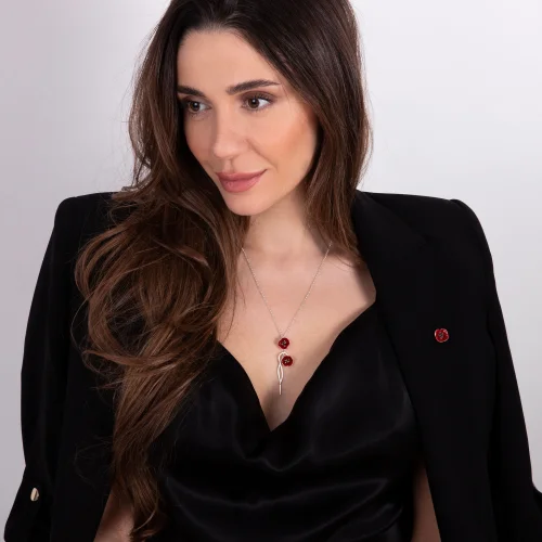 Ezra Baghaki Jewellery - Ivy Poppy Necklace