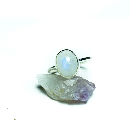 İndafelhayat - Moon Stone Silver Ring