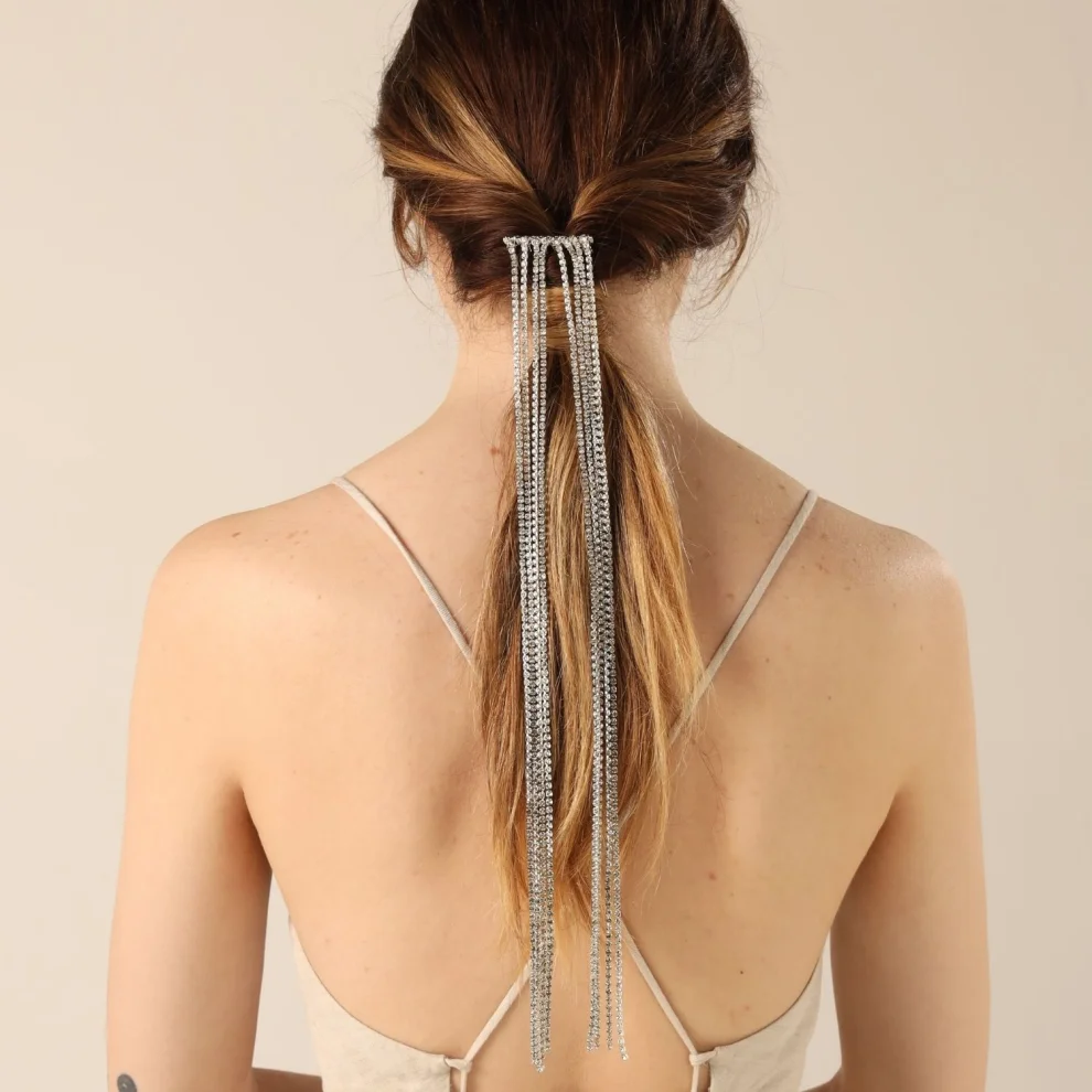 Merrie - Rhinestone Hair Chain