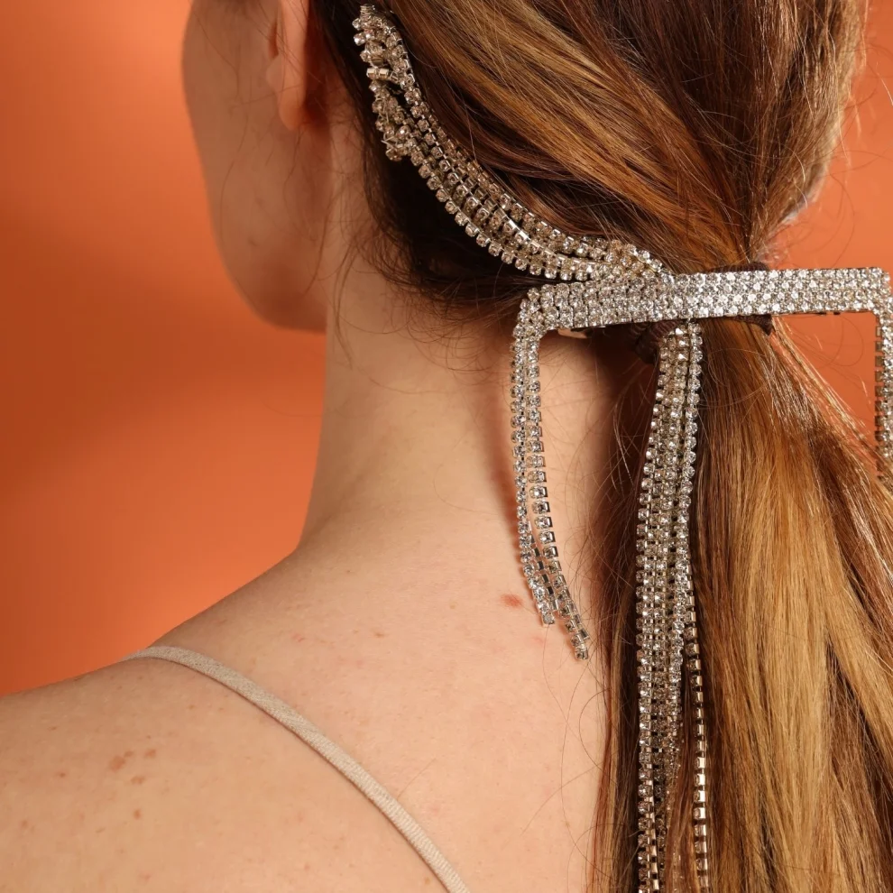 Merrie - Rhinestone Hair Chain