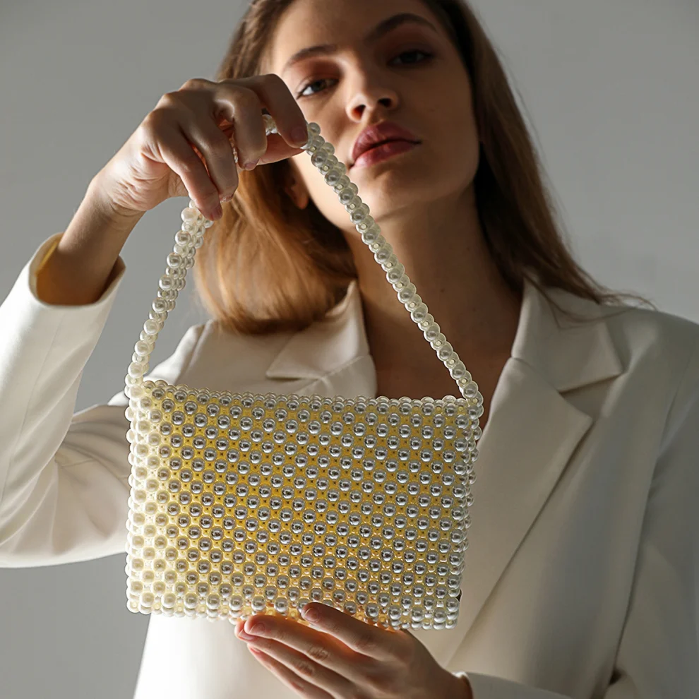 Ava Villain - Pearl Beaded Bag