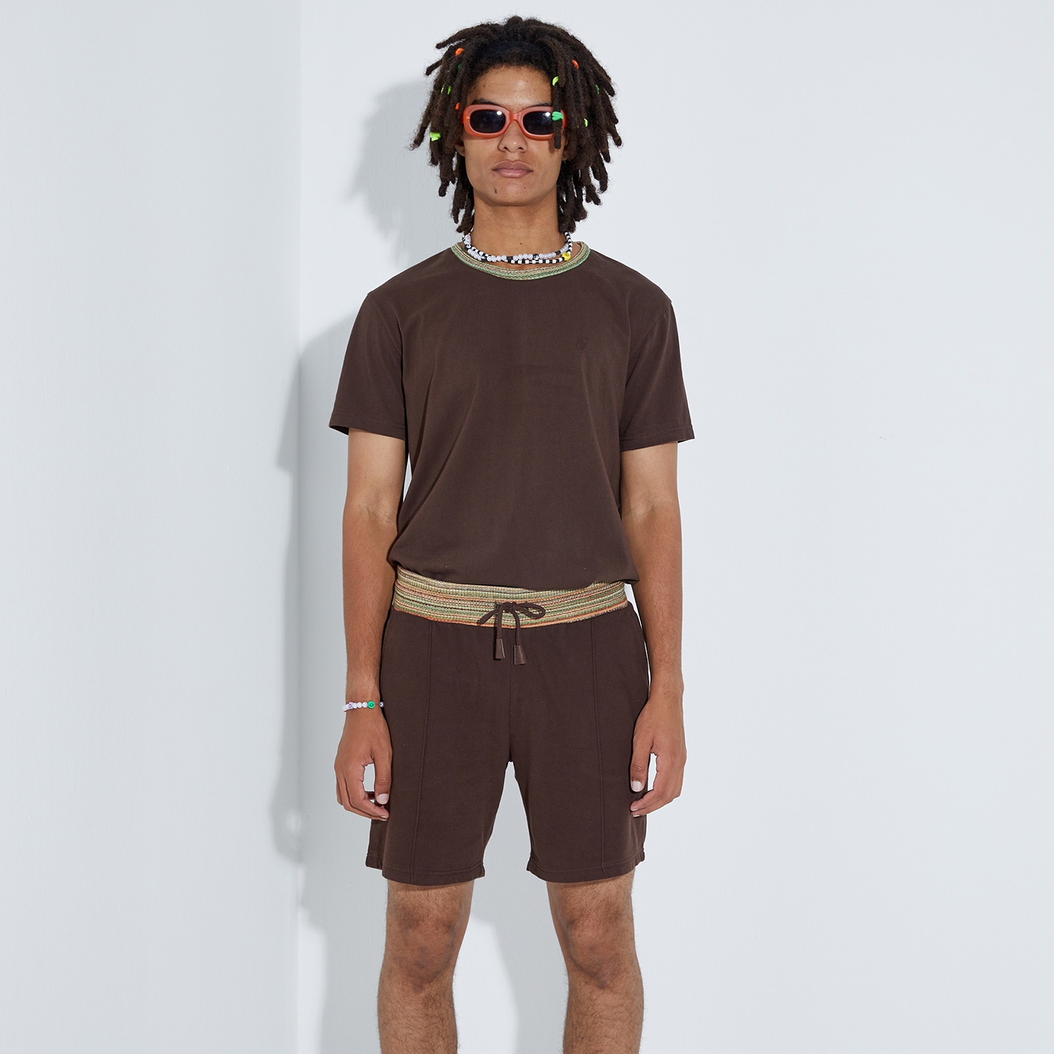 Knit Shorts - Dark Oak