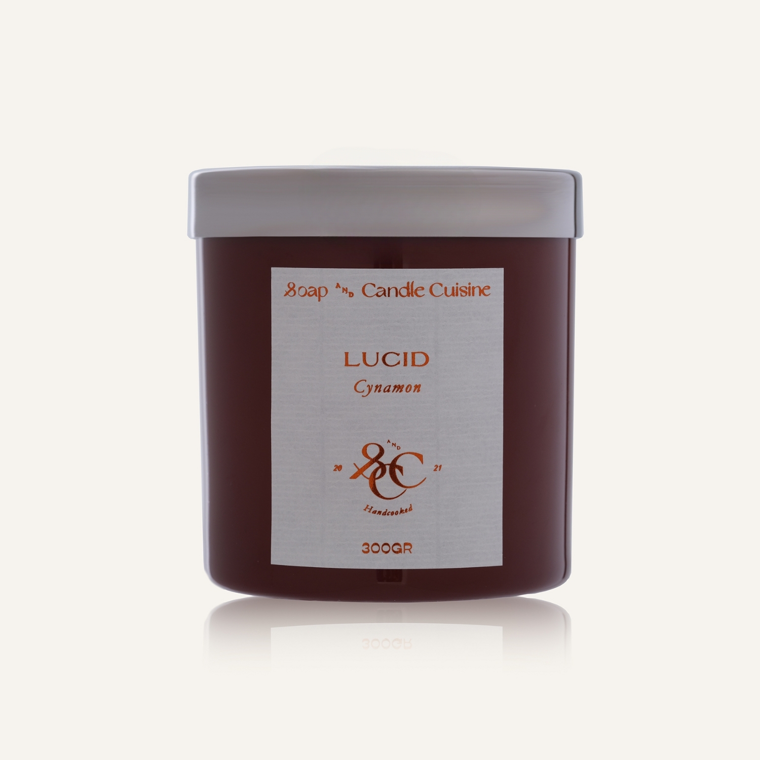 Cinnamon Scented Natural Soy Candle 300g