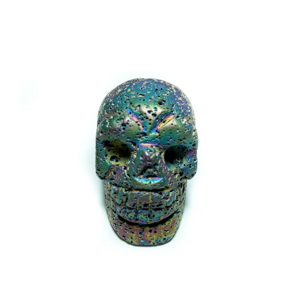 Lava rock skull shop