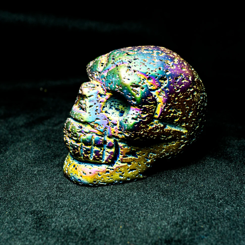 Bismuth Crystal Skull