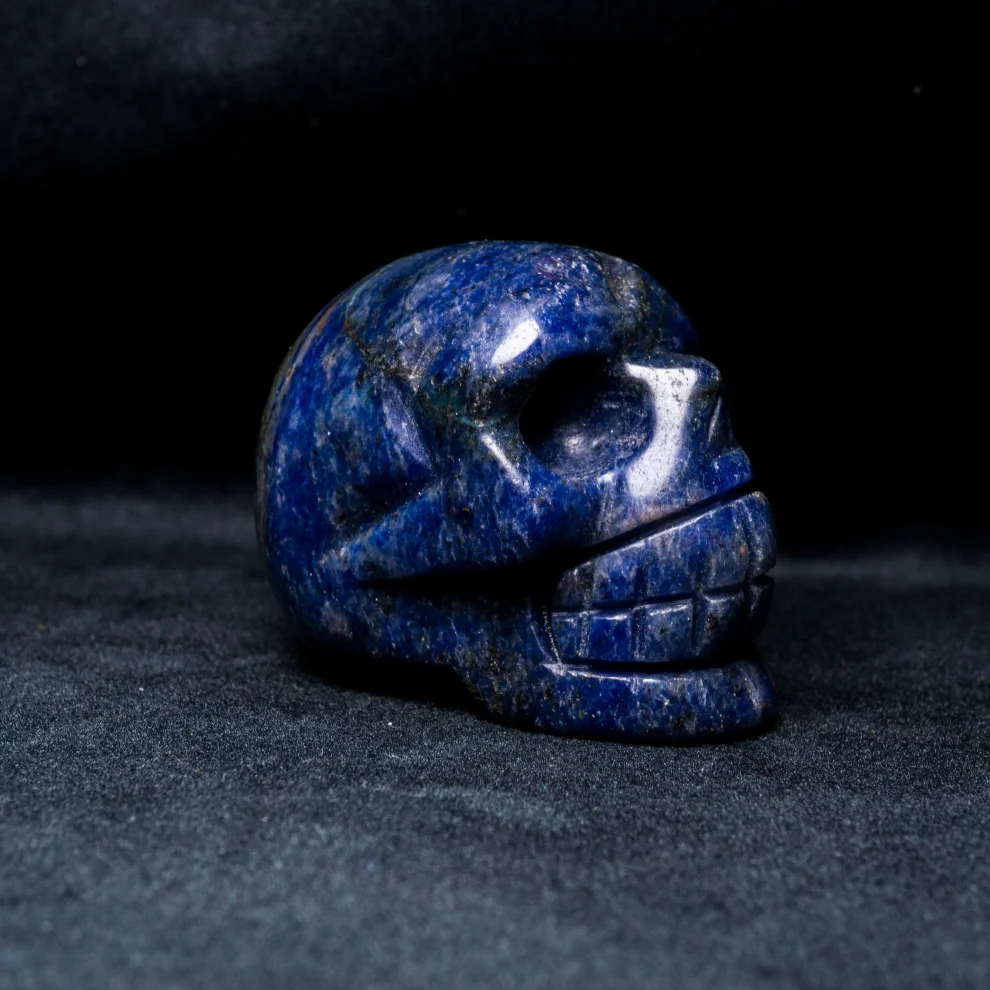 İndafelhayat - Sodalite Stone Crystal Skull Object