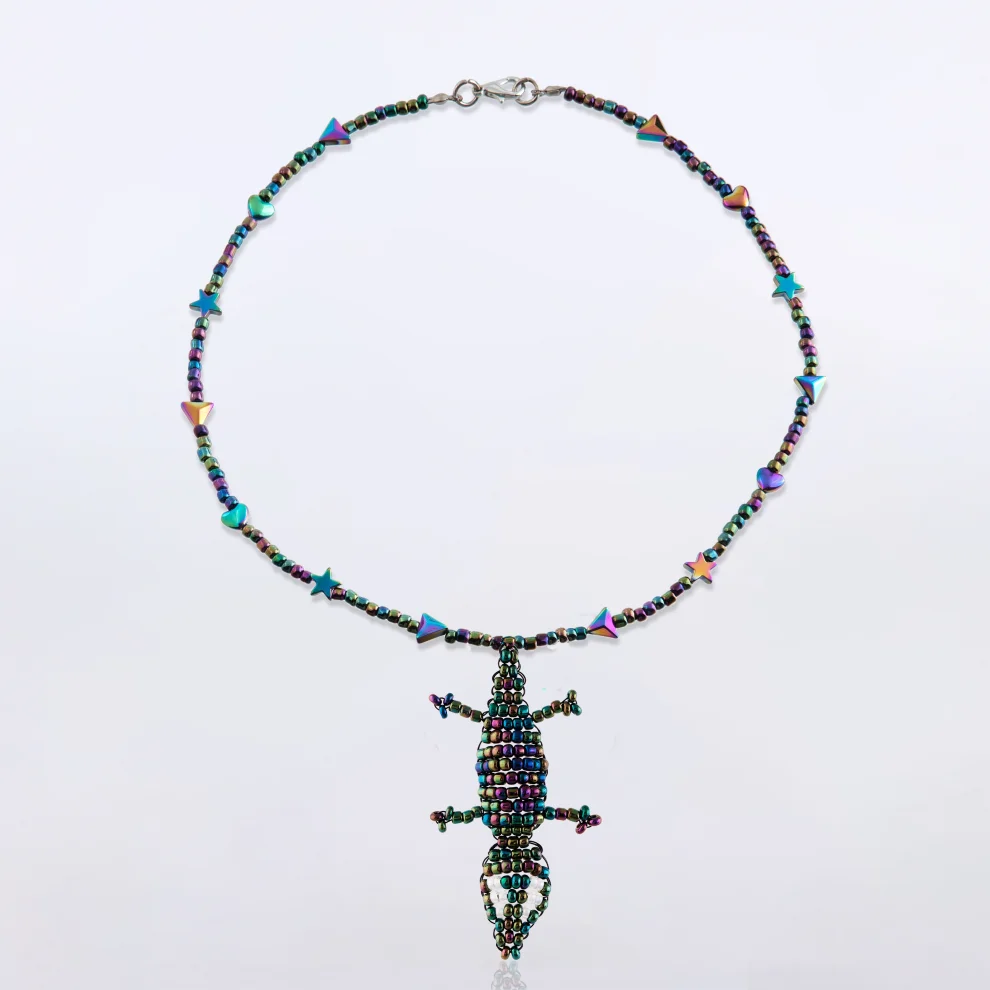 Ava Villain Reptilian Necklace hipicon