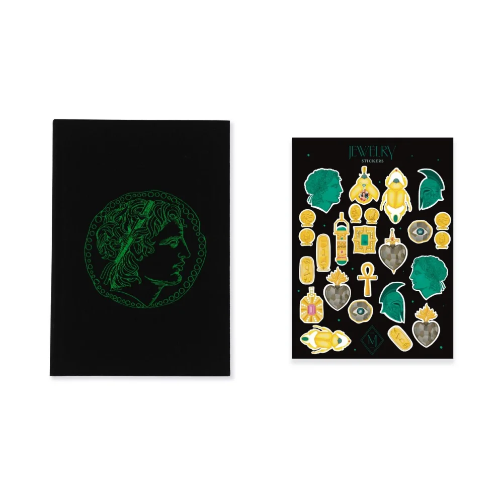 Melie Jewelry - Marcus Notebook & Jewelry Sticker