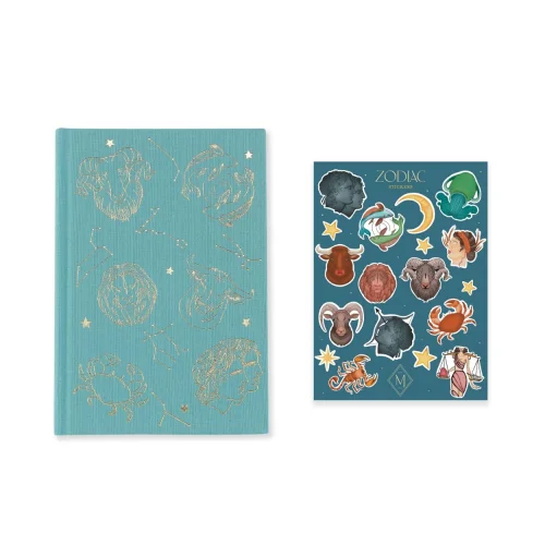 Melie Jewelry - Zodiac Notebook & Zlodiac Sticker