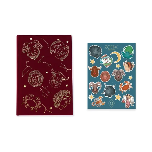Melie Jewelry - Zodiac Notebook & Zlodiac Sticker