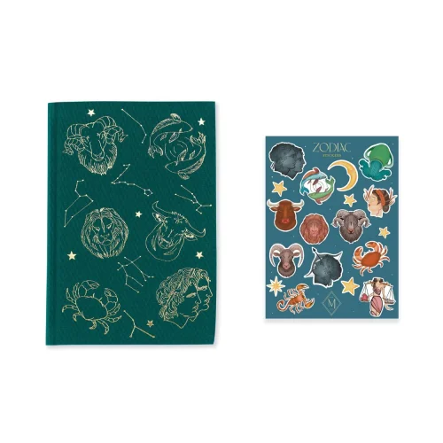 Melie Jewelry - Zodiac Notebook & Zlodiac Sticker