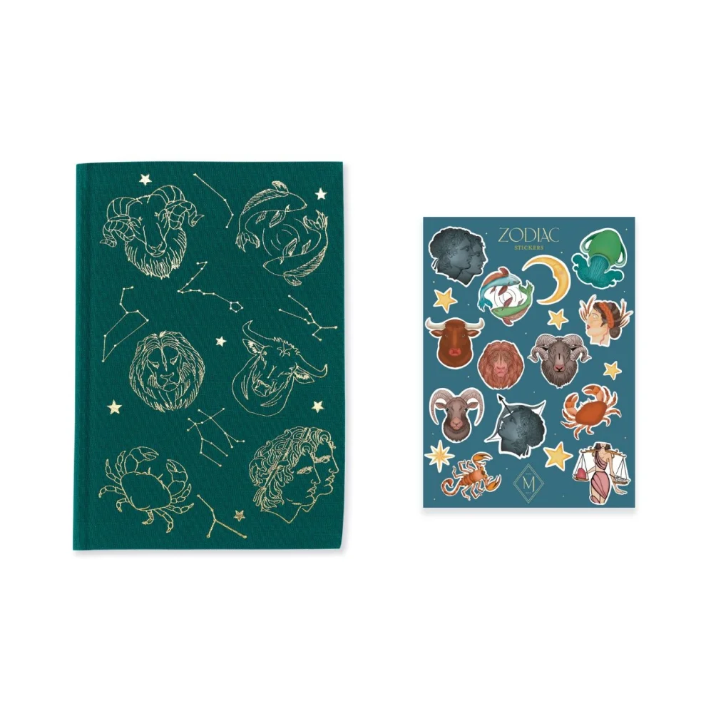 Melie Jewelry - Zodiac Notebook & Zlodiac Sticker