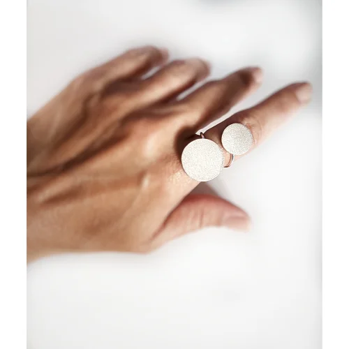 Pik Takı Tasarımı - Double Point Silver Ring