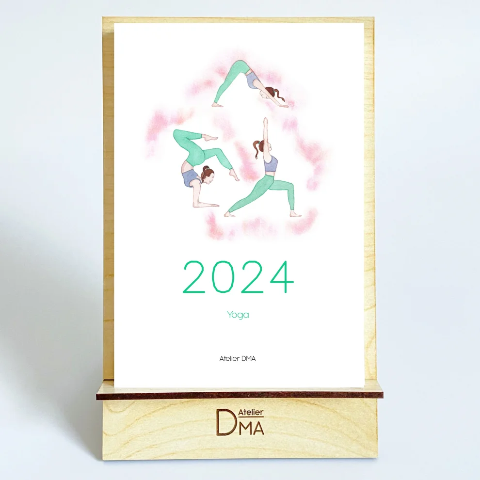 Atelier Dma 2024 Yoga Desk Calendar hipicon