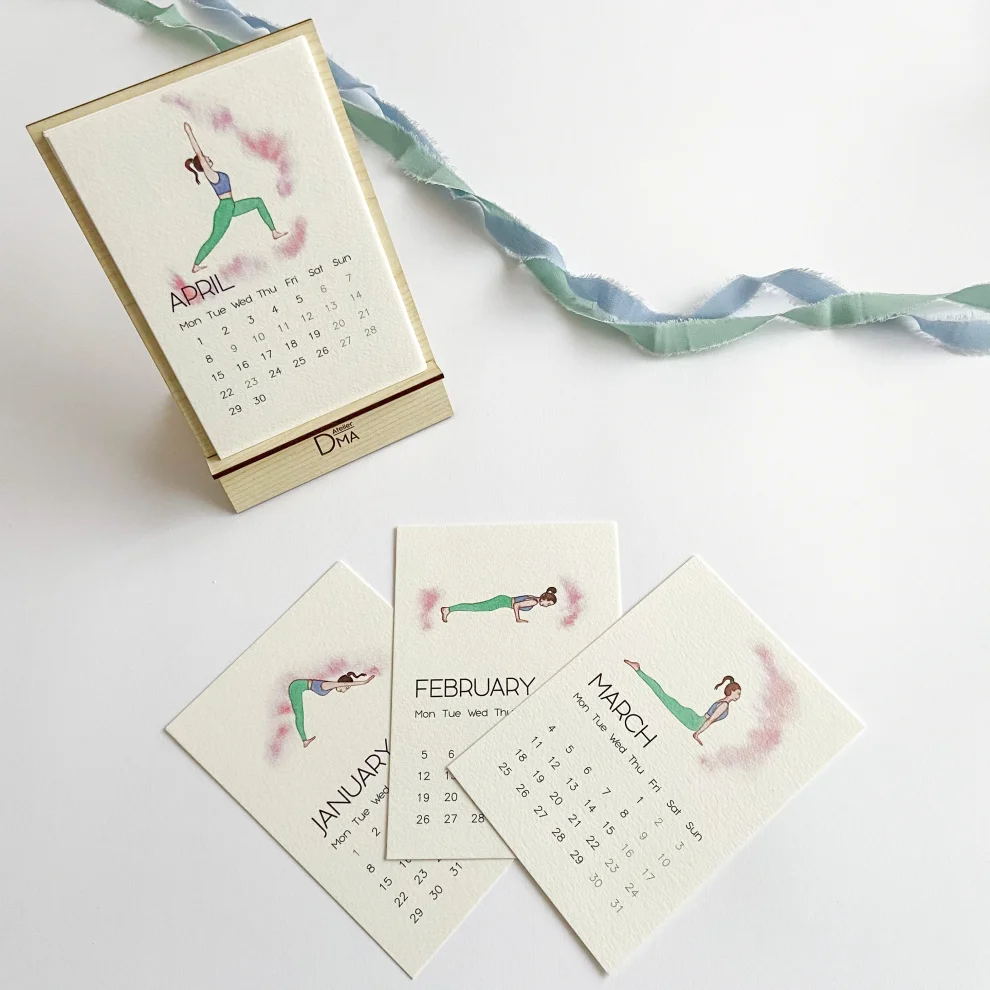 Atelier Dma 2024 Yoga Desk Calendar hipicon