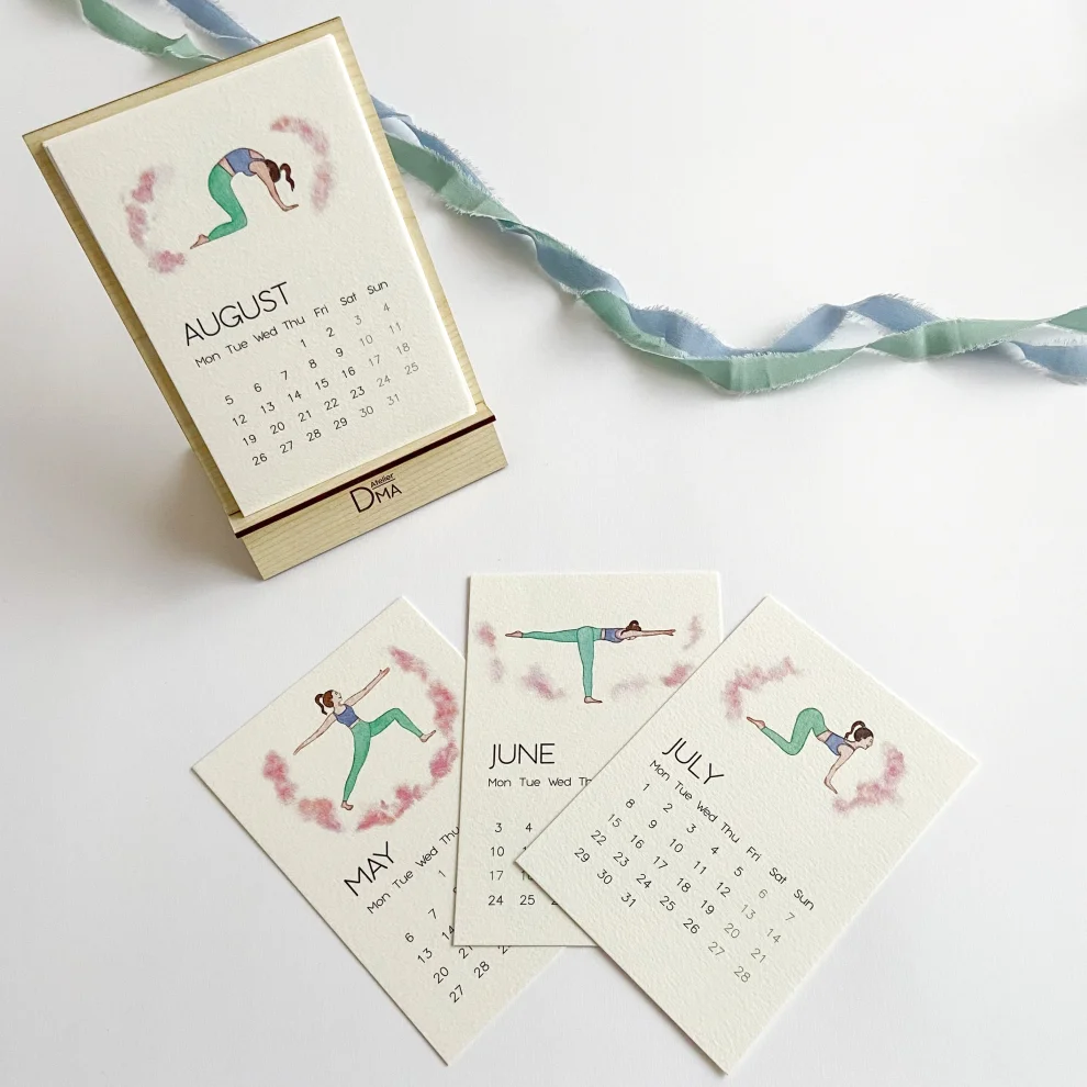 Atelier Dma 2024 Yoga Desk Calendar hipicon