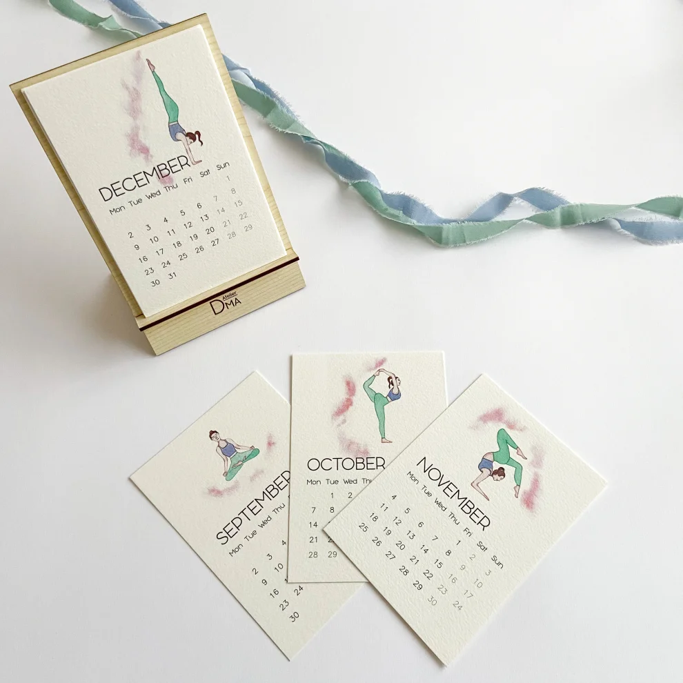 Atelier Dma - 2024 Yoga Desk Calendar