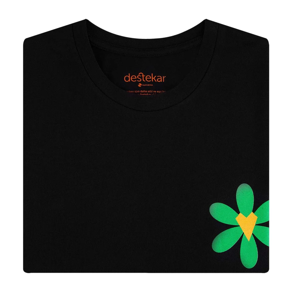 destekar - Kalbim Çiçek Tişört