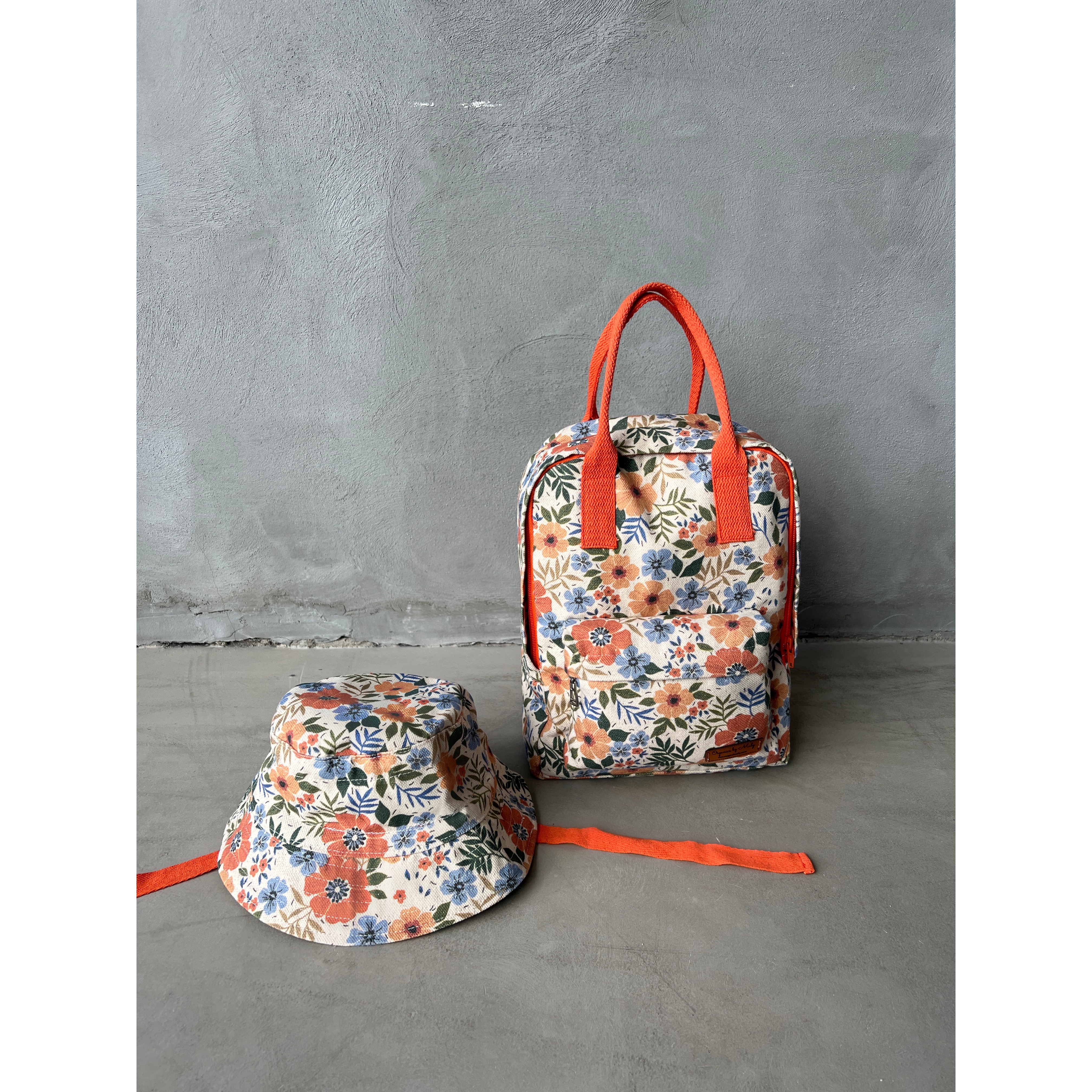 Organic Floral Kanvas Kid Backpack