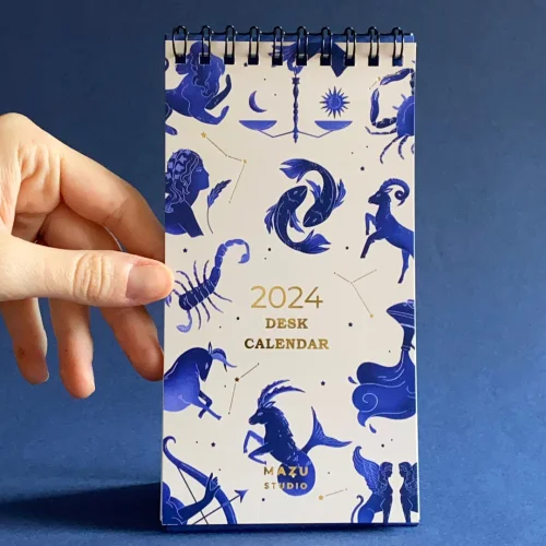 Mazu Studio - Zodiac - Mini Desk Calendar
