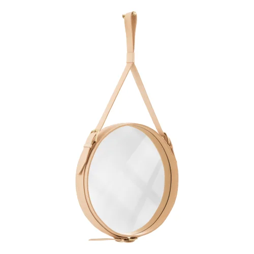 Pachamama - Adnet Leather Mirror