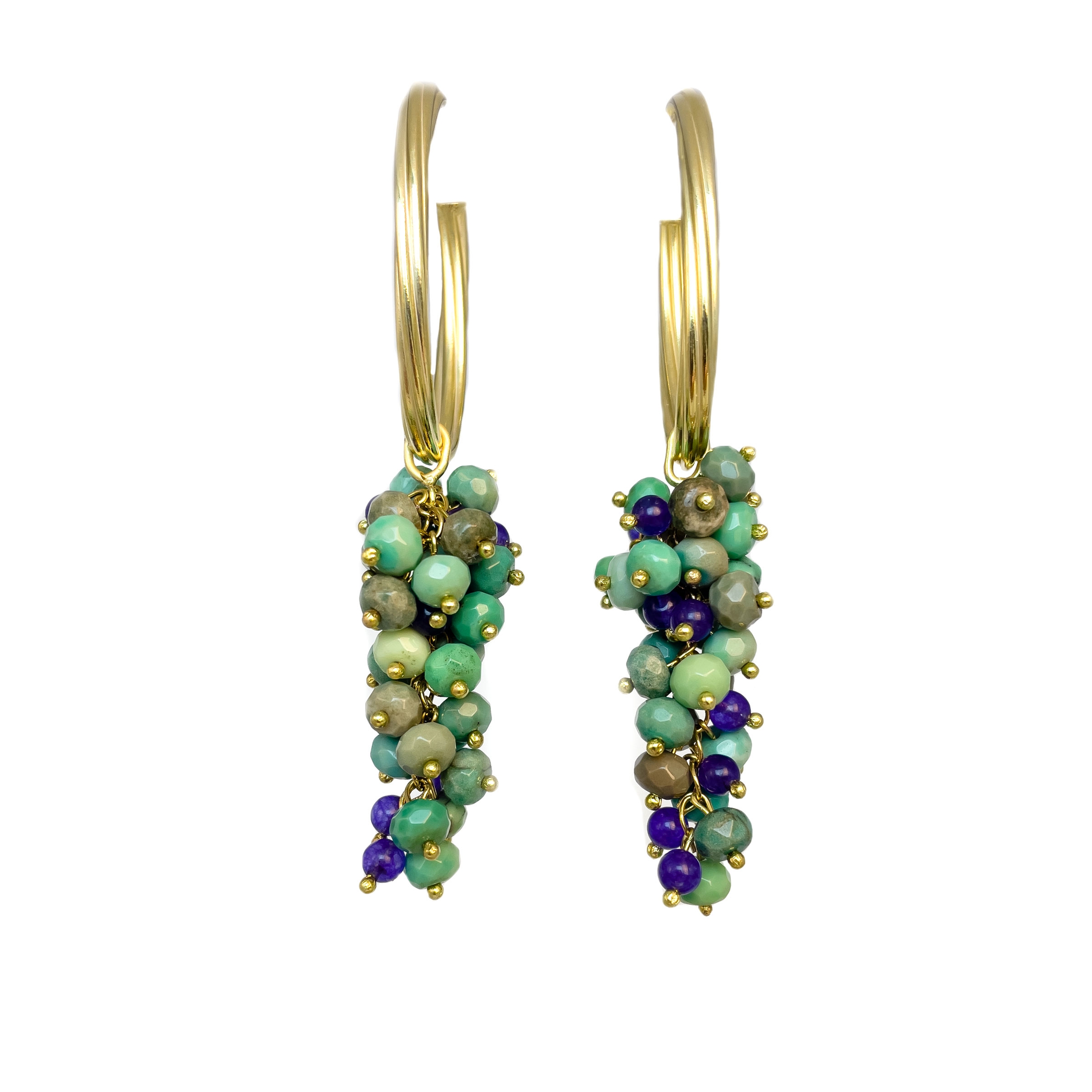 Grape Gemstone Earrings