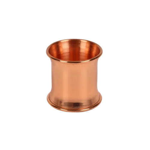 Gaia's Store - 4-piece Shiny Copper Ring Napkin Holder Set