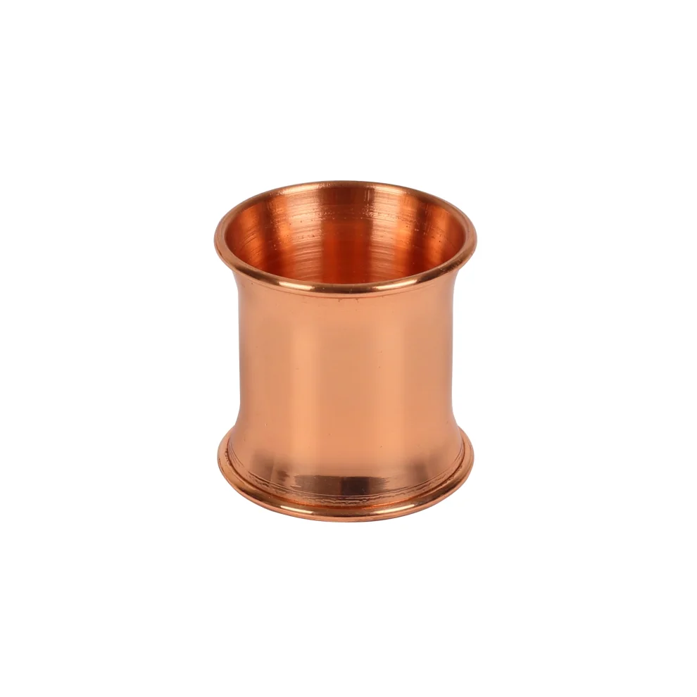 Gaia's Store - 4-piece Shiny Copper Ring Napkin Holder Set