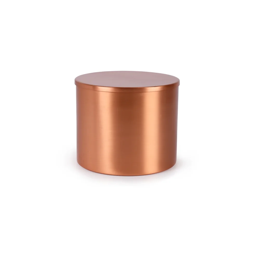 Gaia's Store - Fortuna2- Aromatherapy Soy Wax Candle In Matte Copper Container-i