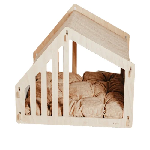 Pawy - House - Wooden Cat And Dog House