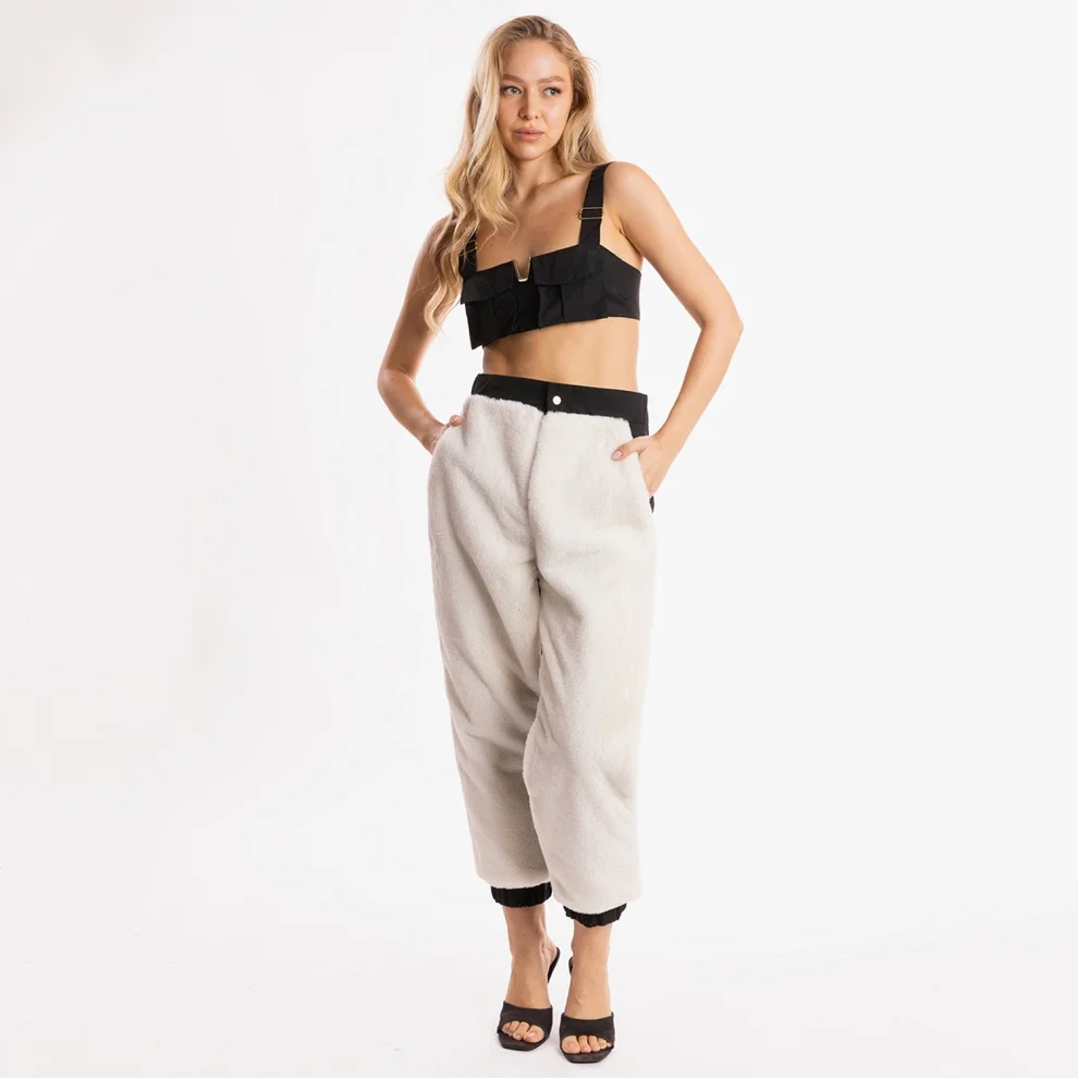 Ramme - Raider Pant With Off-white Fur