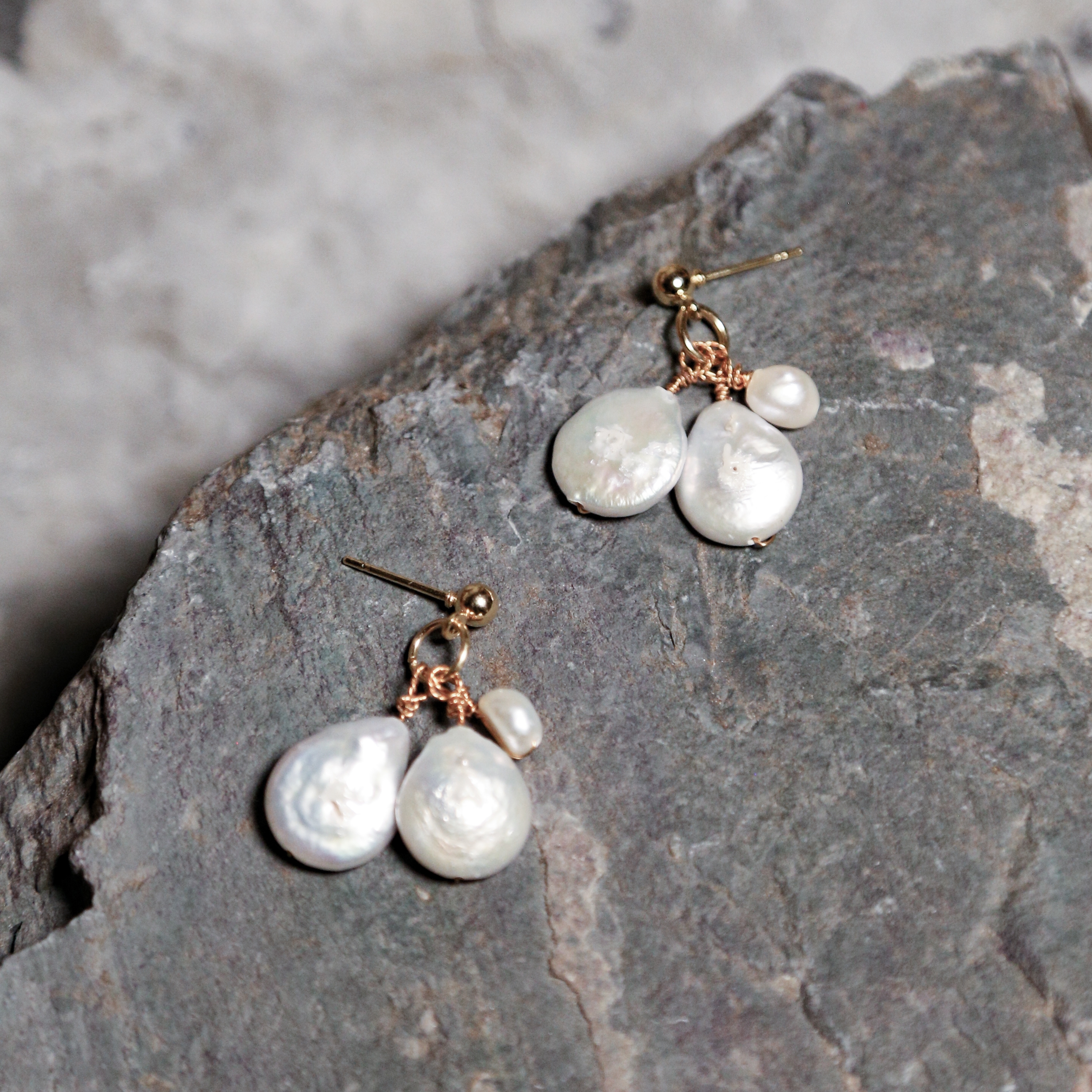 Bernadette-baroque Pearl Dangle Earrings