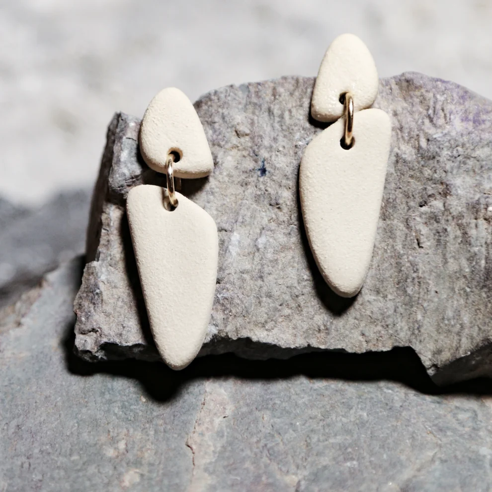 Gazelle Jewelry - Charlotte-handmade Stoneware Ceramic Earrings