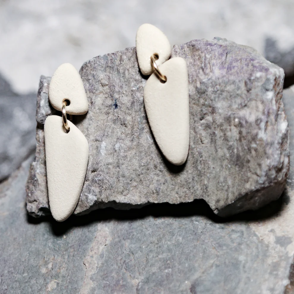 Gazelle Jewelry - Charlotte-handmade Stoneware Ceramic Earrings