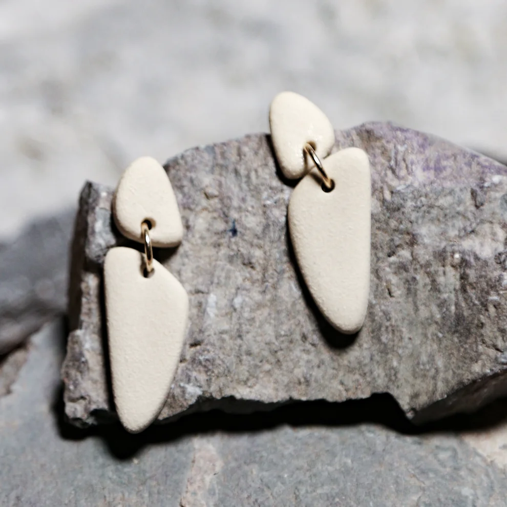 Gazelle Jewelry - Charlotte-handmade Stoneware Ceramic Earrings