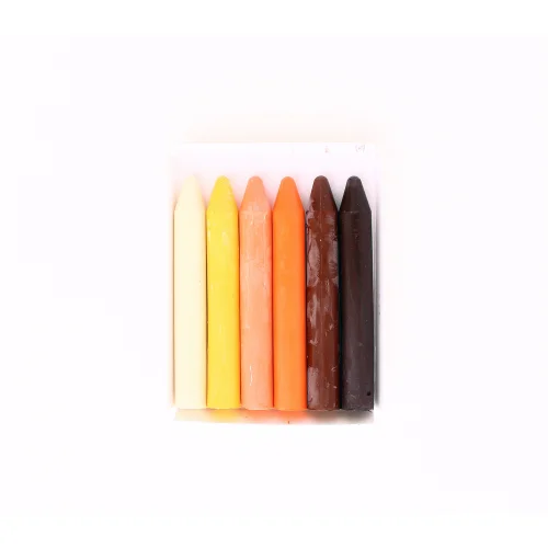 Colorz Doğal Boyalar - Natural Beeswax Stick Crayon Set 6 Skin Tones
