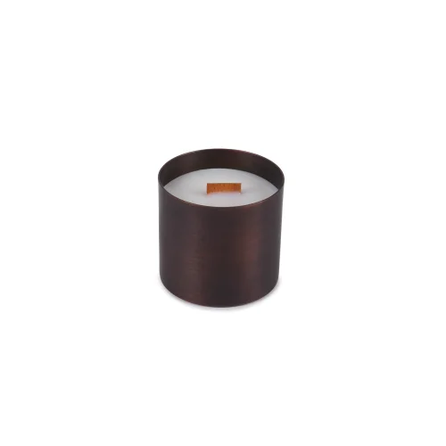 Gaia's Store - Xo3 Aromatherapy Soy Wax Candle In Oxidized Copper Container