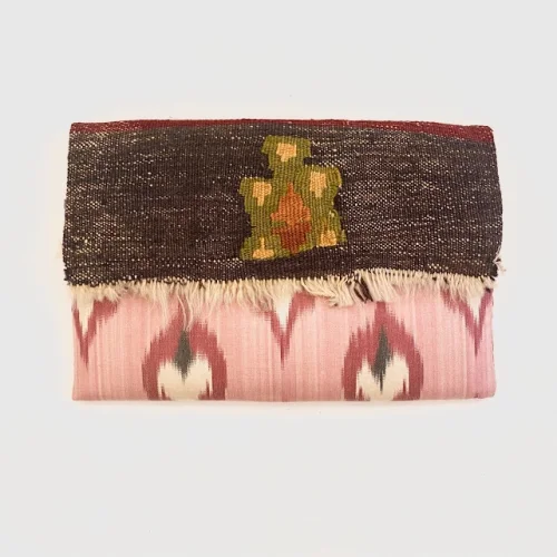 Haane Design - Silk Velvet Ikat Clutch Bag