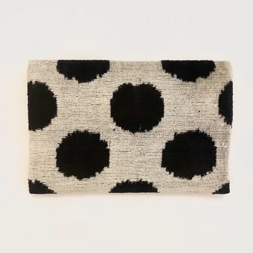 Haane Design - İpek Kadife İkat Clutch Çanta