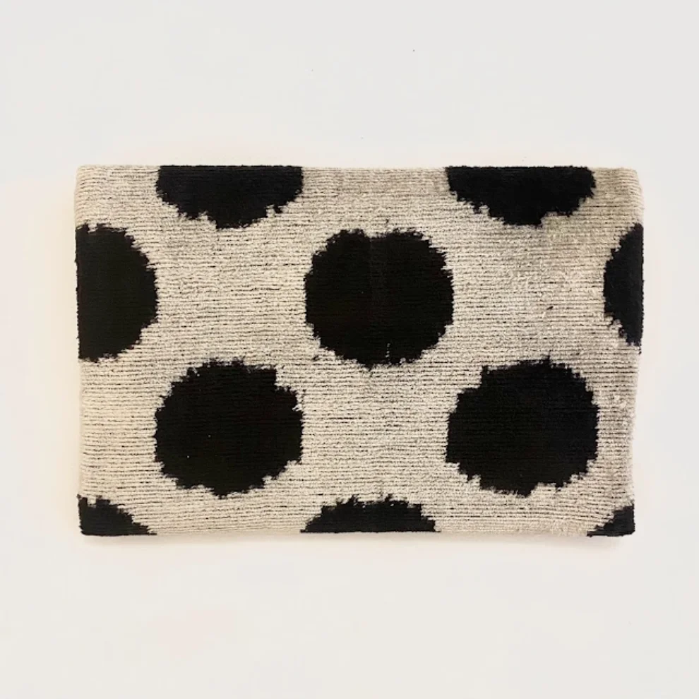 Haane Design - Silk Velvet Ikat Clutch Bag