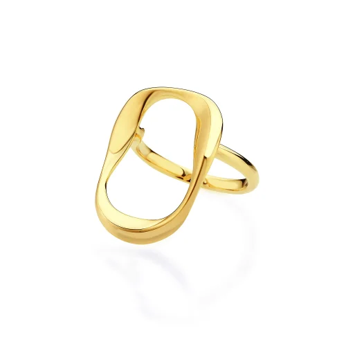 Mishka Jewelry - Wave Circle Shaped Ring