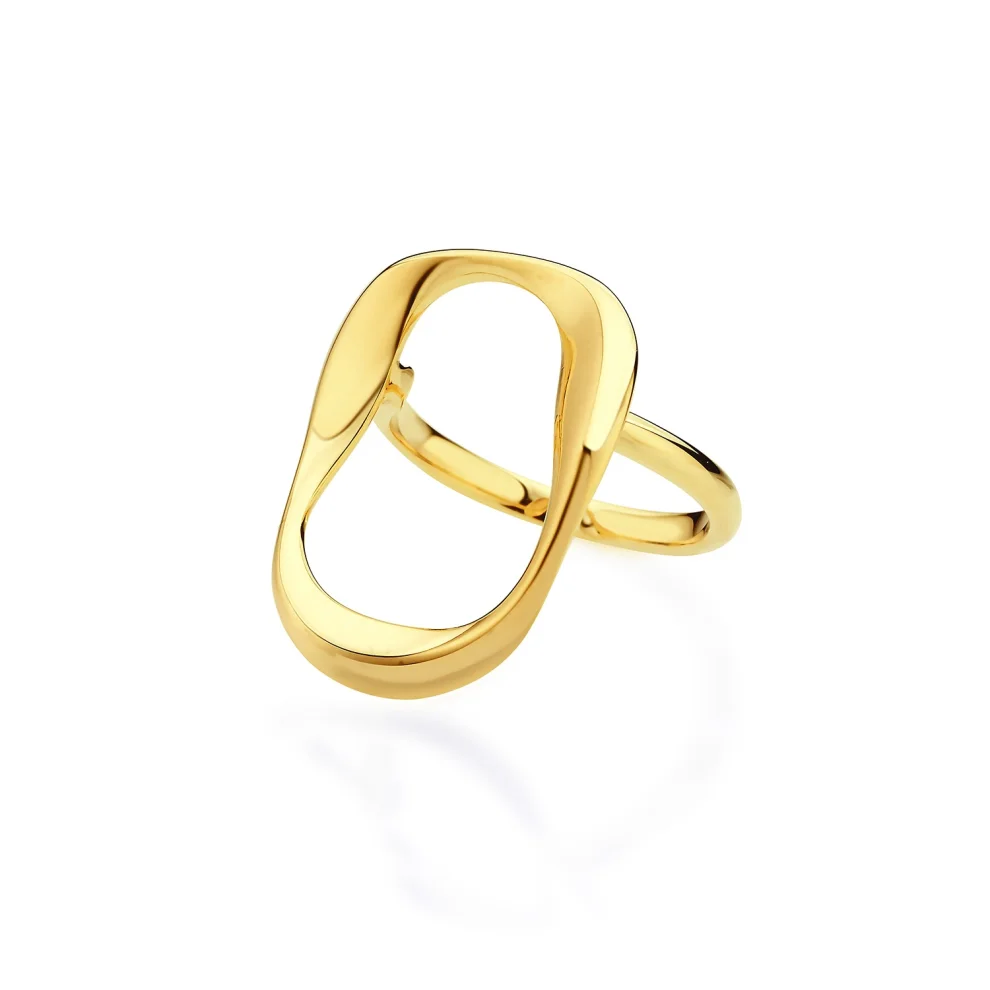 Mishka Jewelry - Wave Circle Shaped Ring