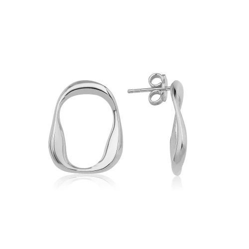 Mishka Jewelry - Wave Mini Circle Shaped Earrings