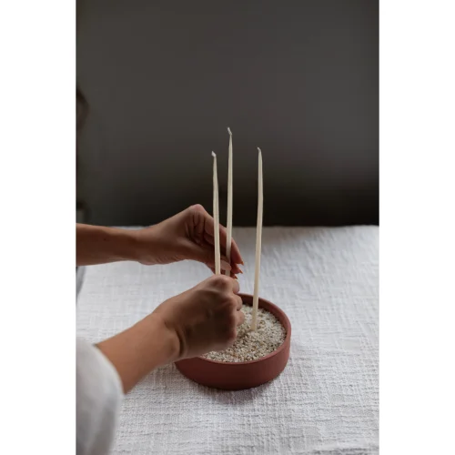 Present Inn - Temple | Ceramic Candle & Incense Holder
