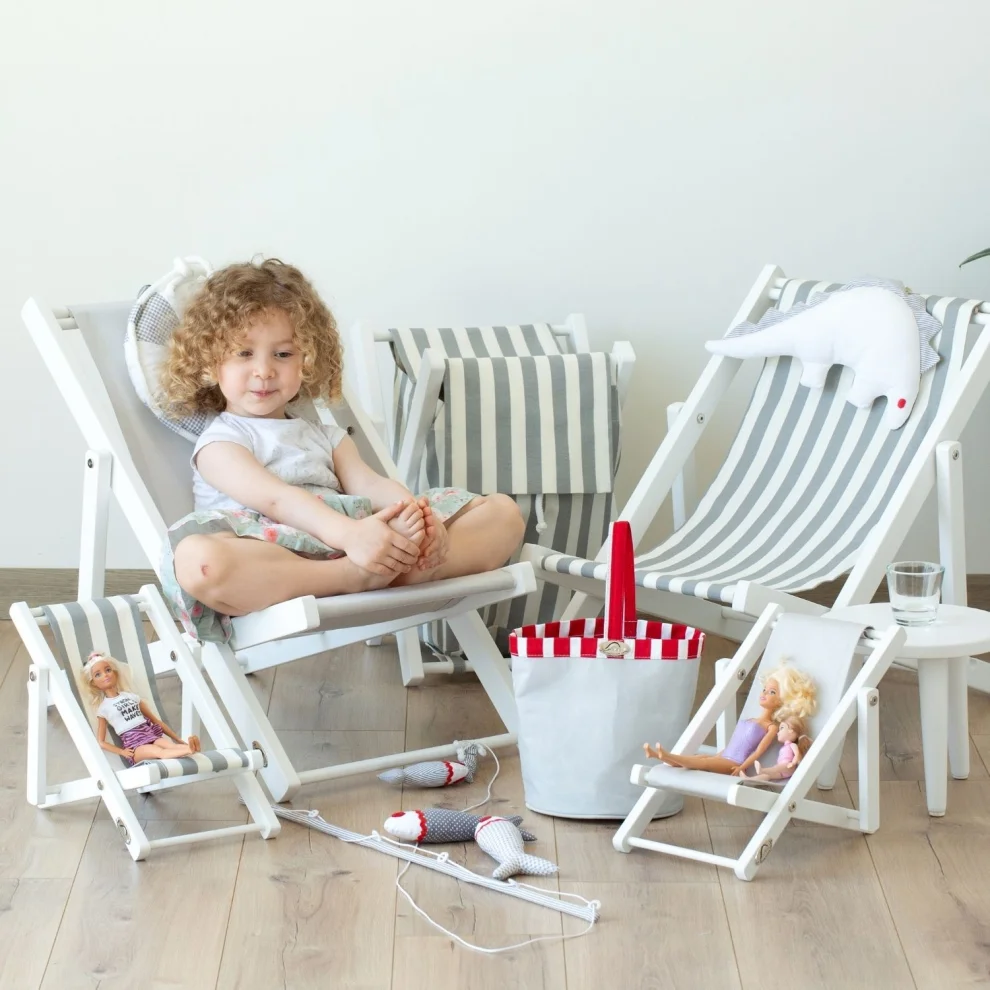 Dino Kids Furniture - Tasarımcı Oyunu Ahşap Oyuncak Bebek Koltuğu İç Mekan Indoor Minder
