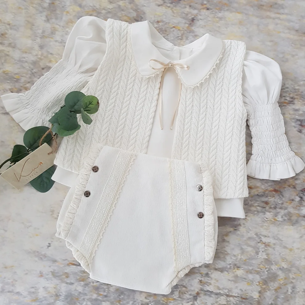 Littleku - Blanco Baby Set