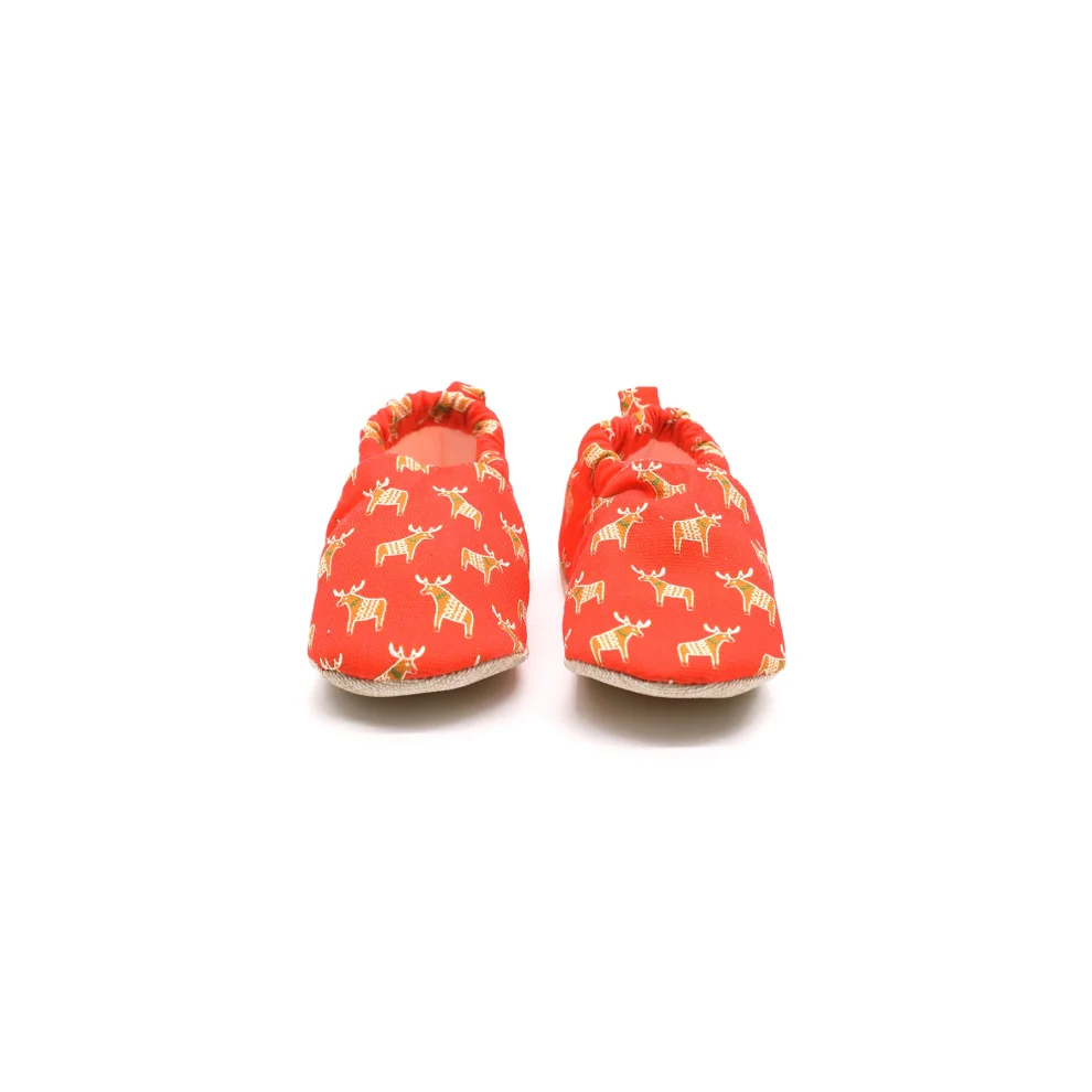 Morgedan - Deer Christmas Cotton Non-slip Baby Moccasins