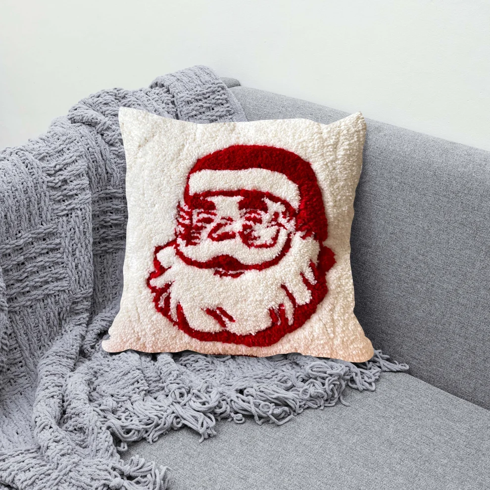 Santa Christmas Pillow with Insert – Ankit